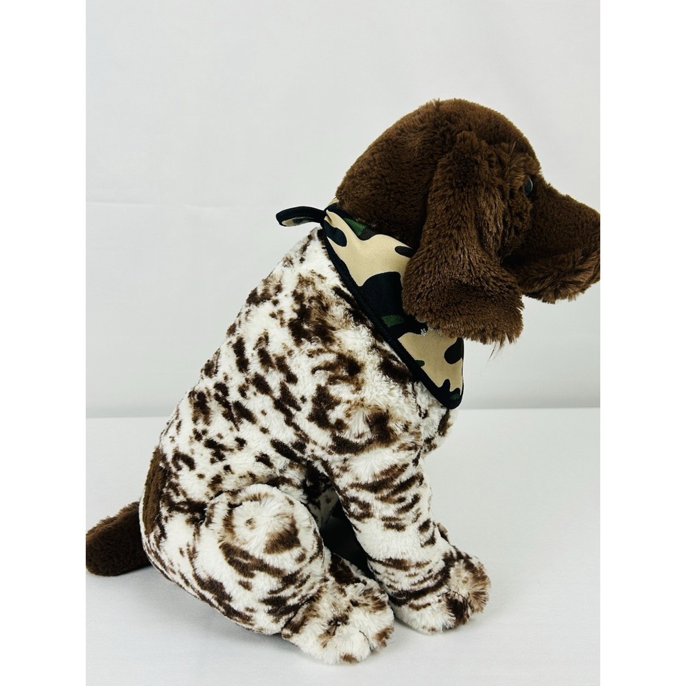 Jaag Plush Dog German Shorthair Pointer Brown Spotted Camo Bandana Scheels 16019